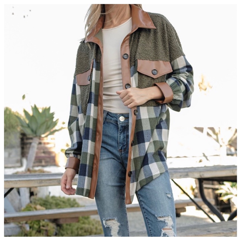 Three Multi Fabric Color Boho Blocked-Color Shack… - image 2